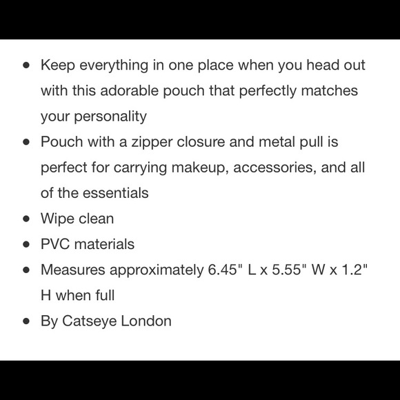 Catseye London Cosmetic Bag - Picture 4 of 4